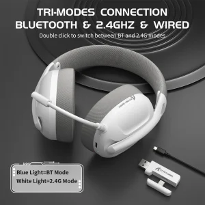 ATTACK SHARK L80 wireless gaming headset with microphone