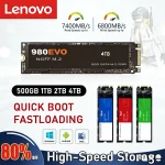 Lenovo 980Pro/990Pro M2 SSD Solid State Drive 1TB, 2TB, 4TB, PCIe 4.0 NVMe, 7400MB/s suitable for laptops and PC desktops