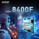 AMD Ryzen 5 8400F 4.7GHz New 6-Cores 12-Threads PCIe 4.0 DDR5 Desktop computer CPU processor with Socket AM5 R5 8400f but no fan