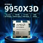 NEW AMD Ryzen 9 9950X3D Gaming CPU Processor 16-Core 32-Thread 5.7GHz 144MB Cache TDP 170W R9 9950X3D Socket AM5 no fan