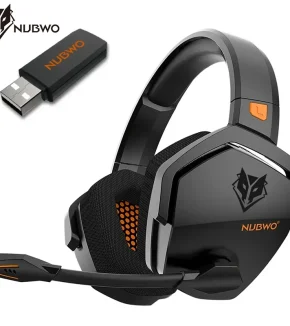 NUBWO G06 wireless gaming headset with microphone