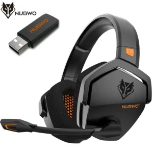 NUBWO G06 wireless gaming headset with microphone