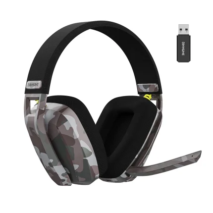 BINNUNE BW06 wireless gaming headset with flip microphone