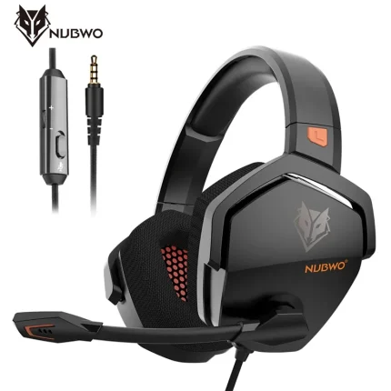 NUBWO N16 wired gaming headset with microphone